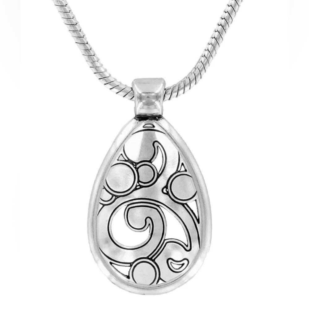 🩷 BRIGHTON Contempo Pear- Shaped Pendant Adjustable Necklace - Picture 6 of 8